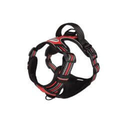 Harnais réfléchissant rembourré - ROUGE - XS