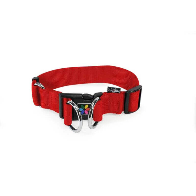 Collier réglable avec décrochage rapide 2D 38mm - rouge Collier réglable avec décrochage rapide 2D 38mm - rouge