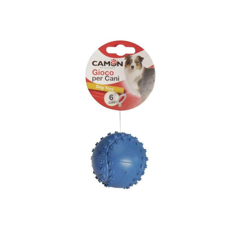 Jouet en caoutchouc - Balle de Baseball avec squeaker - diamètre 60mm