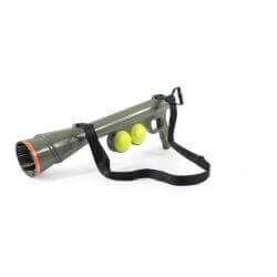 Jouet pour chiens - Bazooka - avec 2 balles de tennis et squeaker