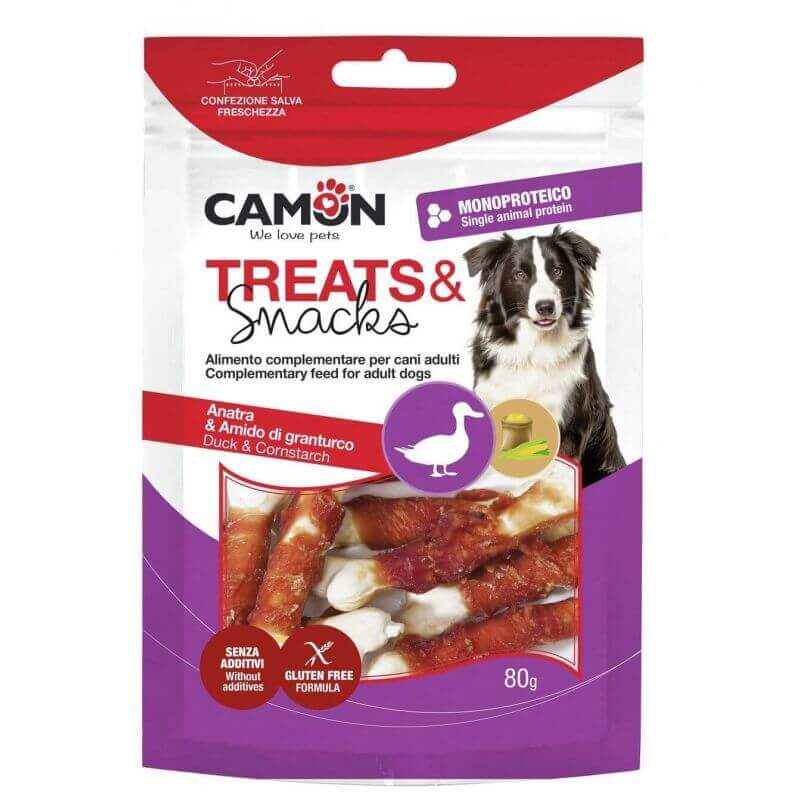 Os à mâcher avec lanières de canard (80g) Os à mâcher avec lanières de canard (80g)