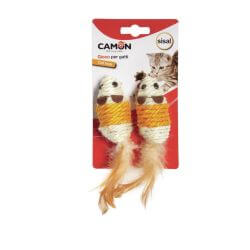 Souris à plume en sisal