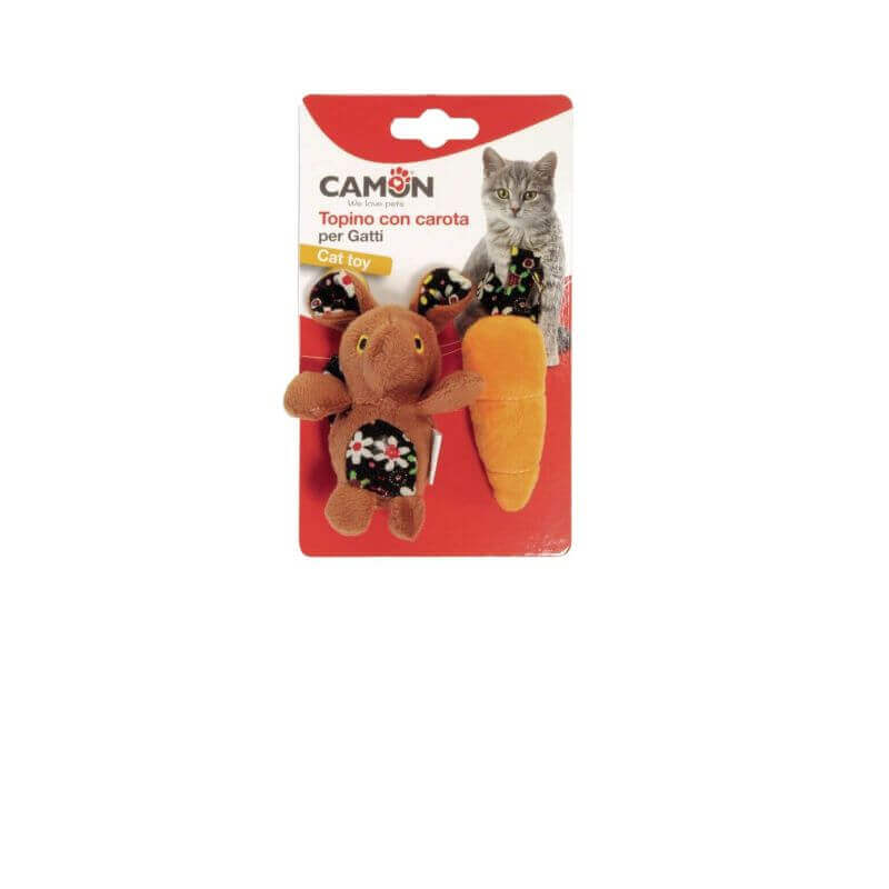 Jouet pour chats - Souris avec carotte Jouet pour chats - Souris avec carotte