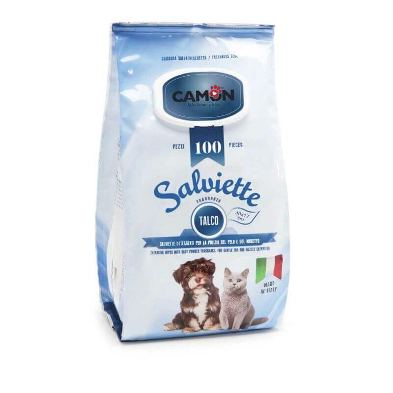 Lingettes nettoyantes au Talc (100 pièces). Lingettes nettoyantes au Talc (100 pièces).