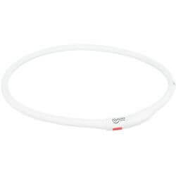 Flash anneau lumineux USB, en silicone, XS–XL: 70 cm/ø 10 mm, blanc/multicolore