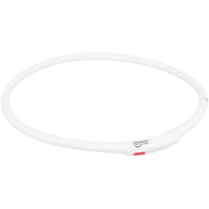 Flash anneau lumineux USB, en silicone, XS–XL: 70 cm/ø 10 mm, blanc/multicolore Flash anneau lumineux USB, en silicone, XS–XL: 70 cm/ø 10 mm, blanc/multicolore