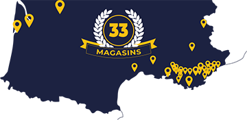 Map footer 28 magasins