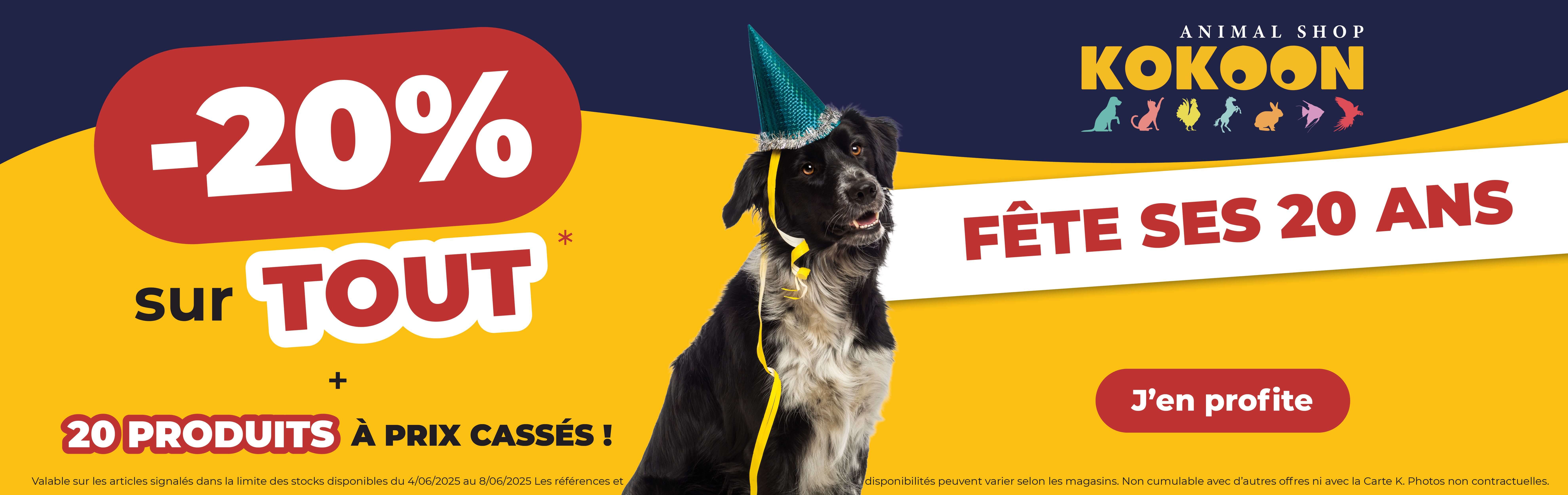 PROMO -20% sur tout